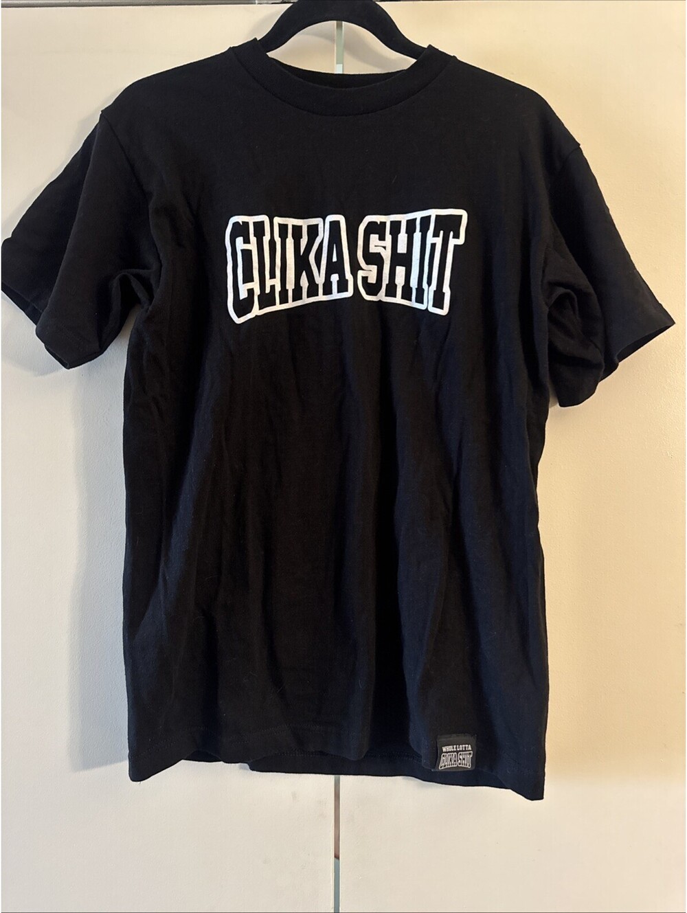 Clika Herencia De Patrones T-Shirt Black Men's Size Medium Clika Sh*t Graphic HP